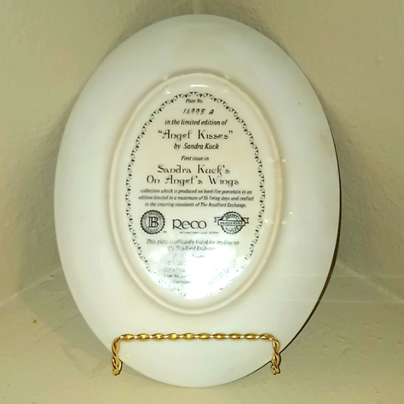 Angel Kisses by Sandra Kruk Collector Plate - Picture 8 of 10